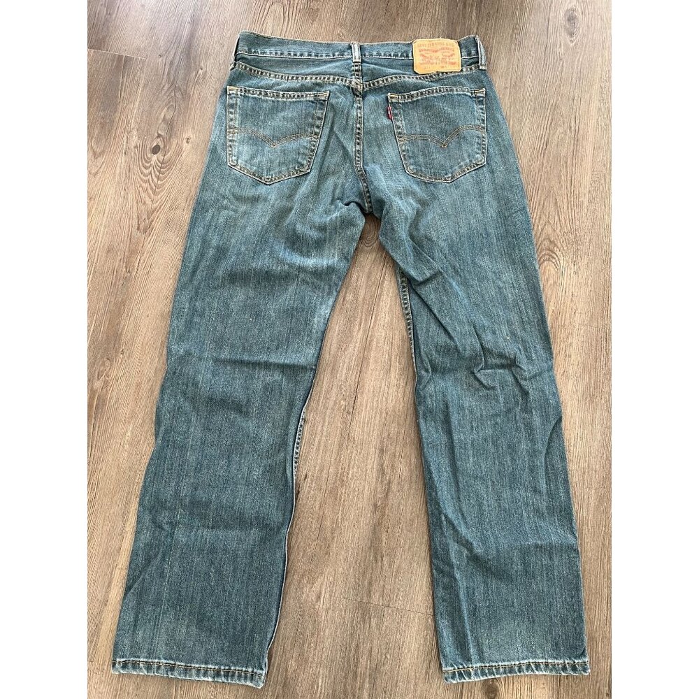 Mens Levis 559 Jeans 32x29 Relaxed Straight Leg Medium Wash Denim Pants 5 pocket - Picture 3 of 16